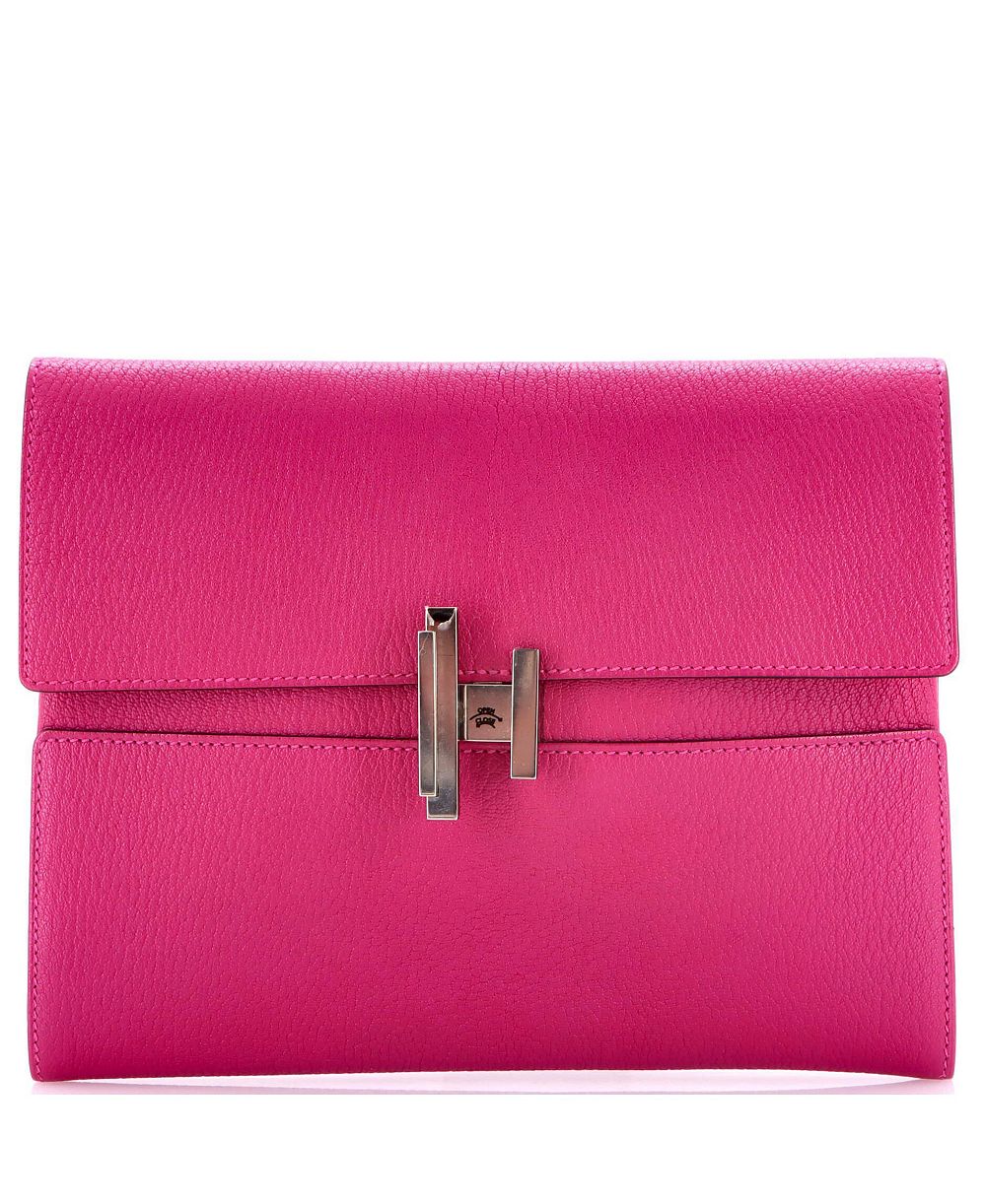 HERMÉS Cinhetic клатч Chevre Mysore, б/у