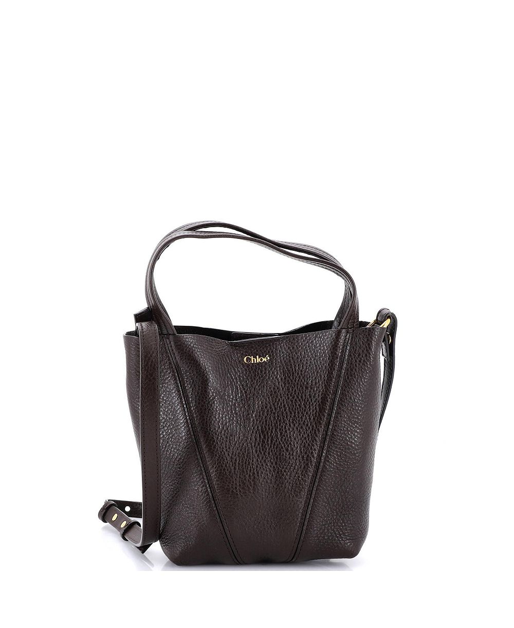 Pre-Owned Chloe Small Spin Tote Leather