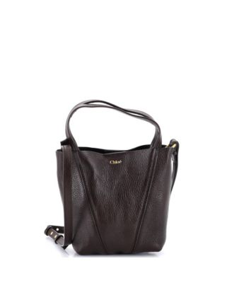 Pre-Owned Chloe Small Spin Tote Leather