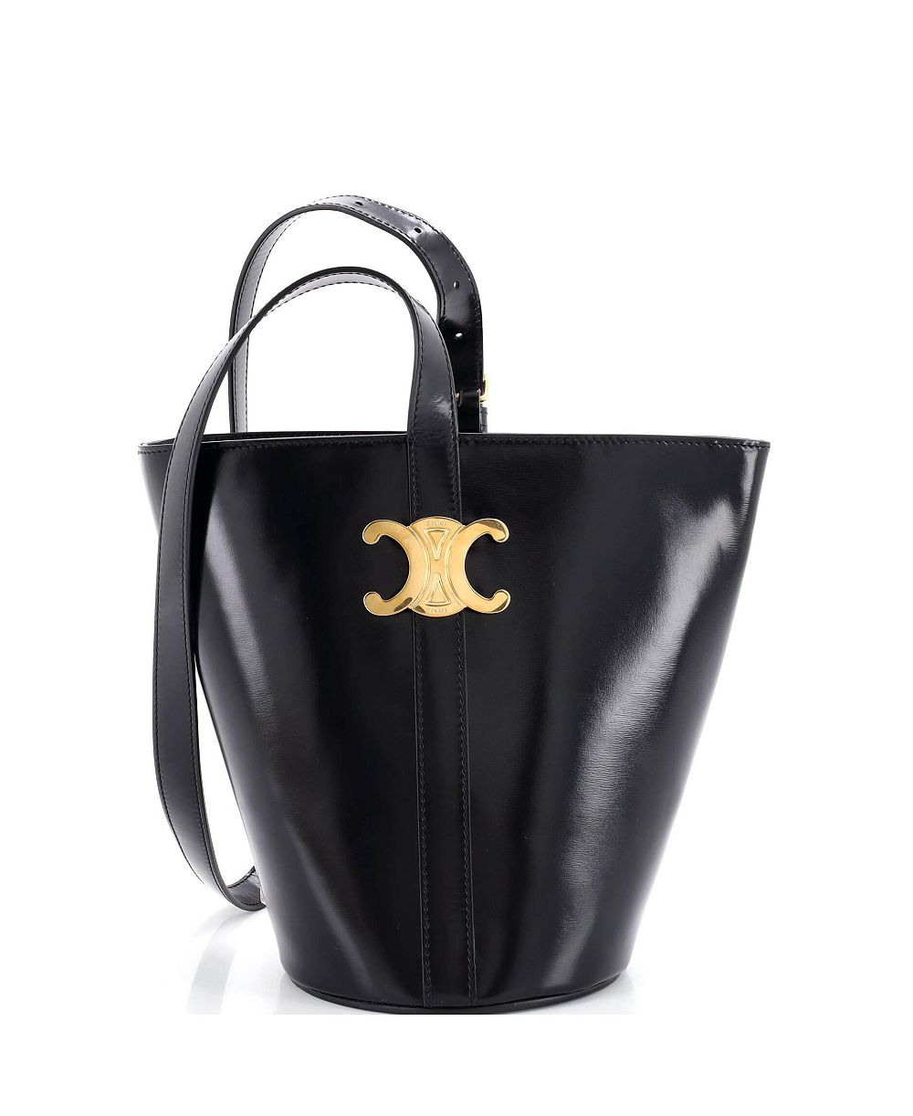 Pre-Owned Celine Small Triomph Bucket Bag Leather