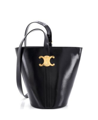 Pre-Owned Celine Small Triomph Bucket Bag Leather