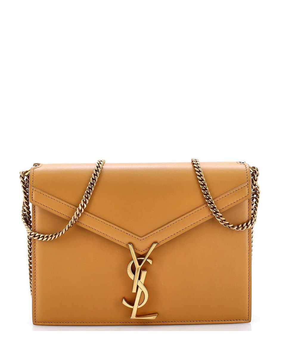 Pre-Owned Saint Laurent Medium Cassandra Chain Shoulder Bag Leather