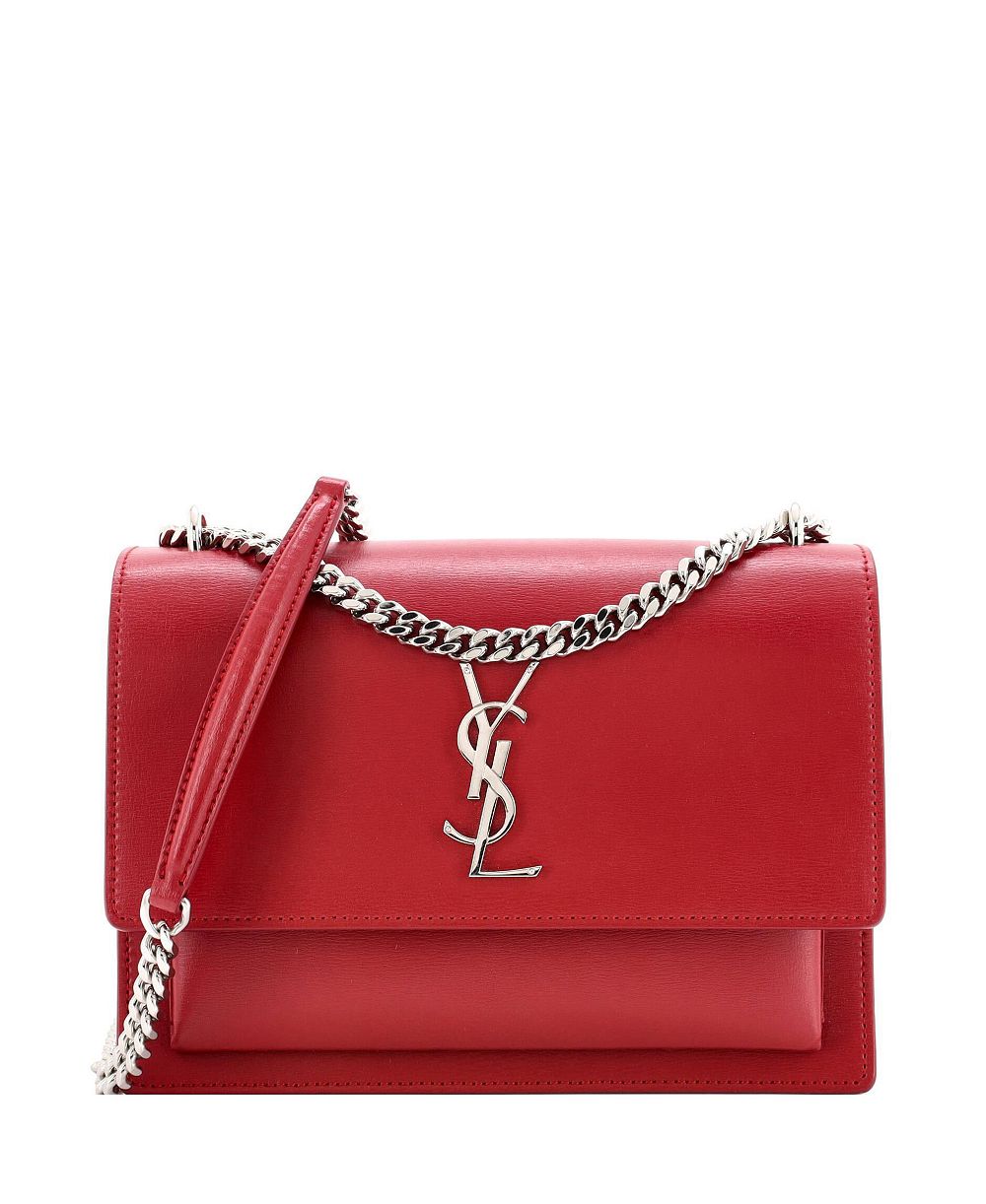Брендовая сумка Saint Laurent Medium Sunset Crossbody из кожи (Pre-Owned)