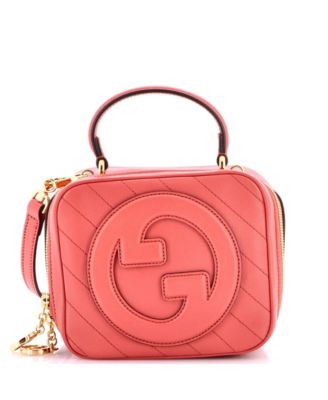 Б/у сумка на плечо Pre-Owned Gucci Blondie NM Top Handle из стеганой кожи