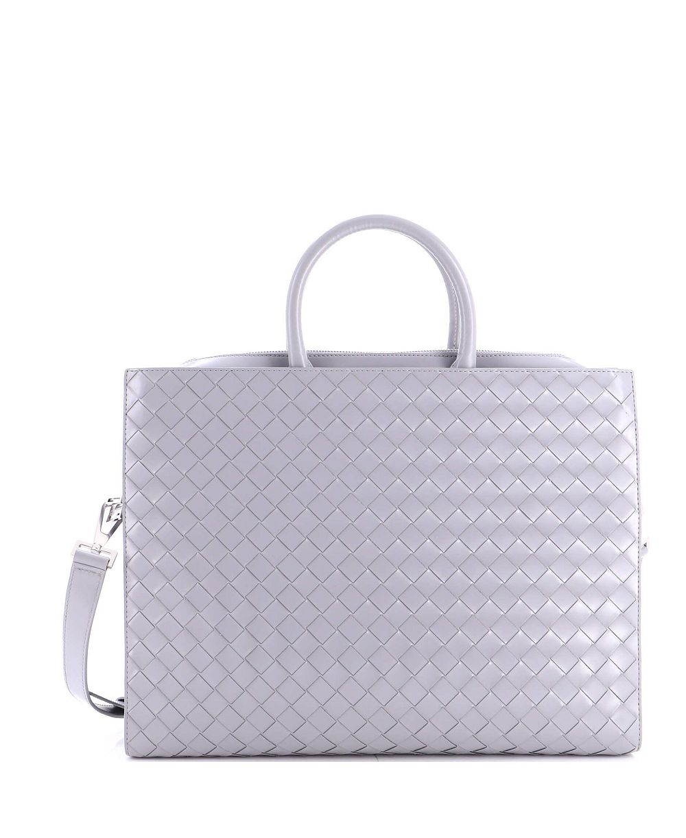 Pre-Owned Bottega Veneta Convertible Frame Briefcase Intrecciato Nappa