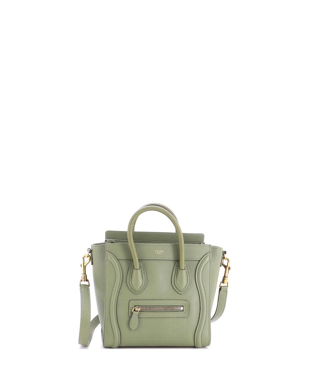 Pre-Owned Celine Nano Luggage Bag Grainy Leather