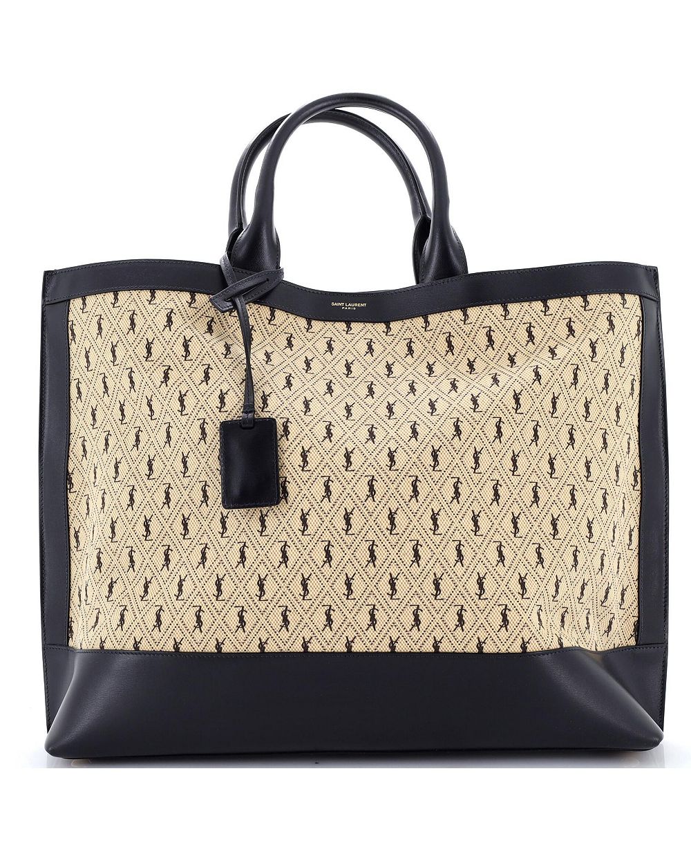 Pre-Owned Saint Laurent Large Le Monogram Tote Monogram All Over Canvas and Leather