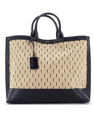 Pre-Owned Saint Laurent большой тоут Le Monogram из канваса и кожи с монограммой по всей поверхности