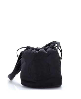 Сумка-ведро Pre-Owned Saint Laurent Rive Gauche из нейлона с затяжкой