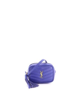 Pre-Owned Saint Laurent Baby Lou Camera Bag Matelasse Chevron Leather