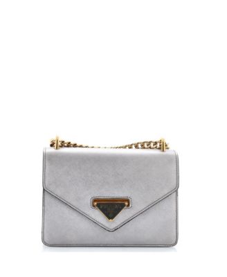 Pre-Owned Prada Small Envelope Flap Chain Shoulder bag Saffiano Leather