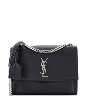 Сумка Saint Laurent Sunset Crossbody из кожи, б/у