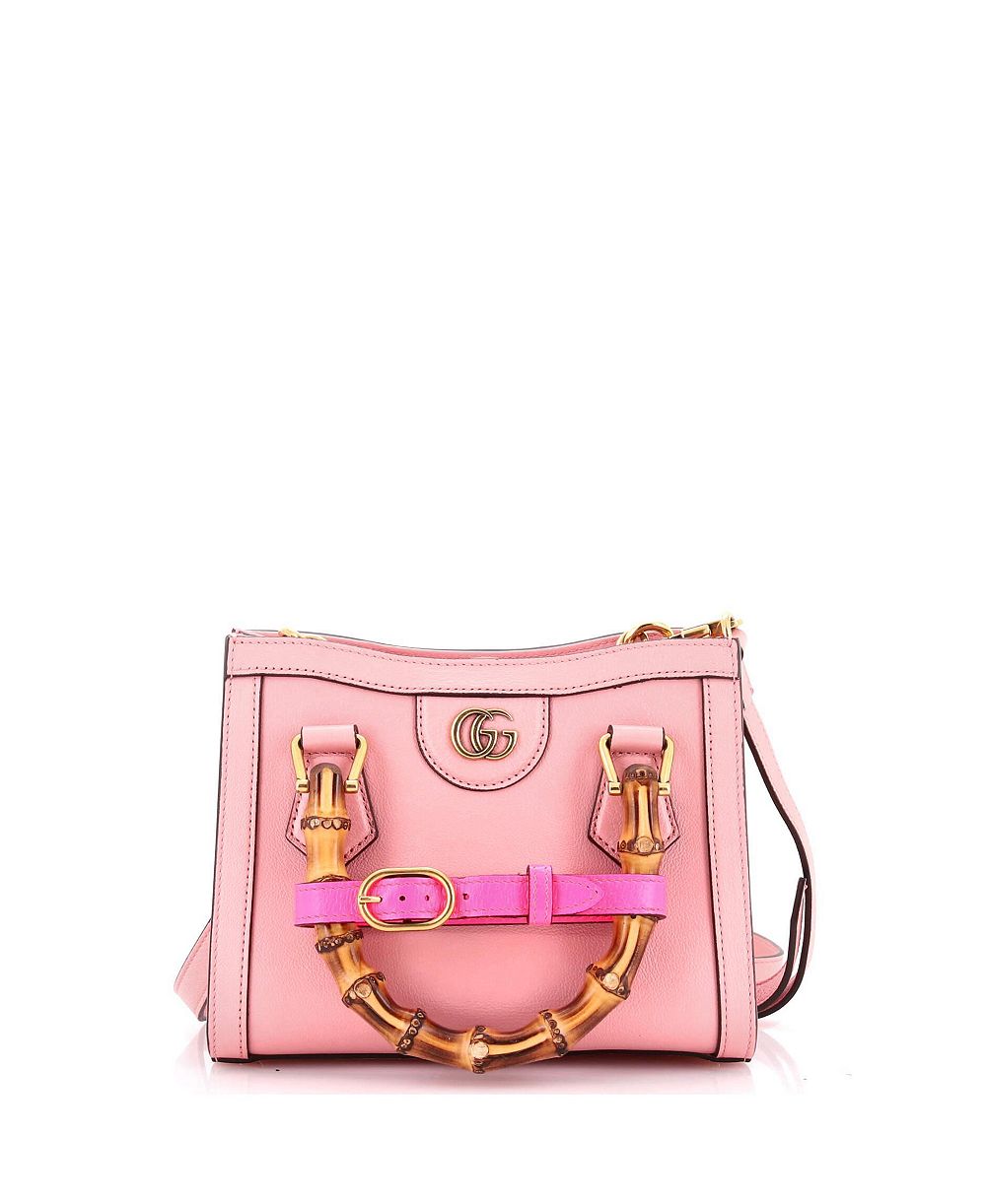 Pre-Owned Gucci Mini Diana NM Bamboo Handle Tote Leather