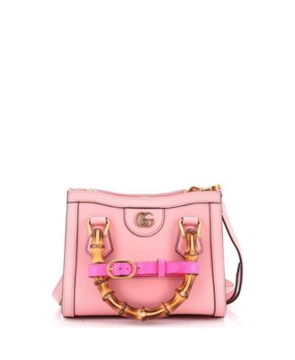 Pre-Owned Gucci мини-сумка Diana NM из кожи с бамбуковой ручкой