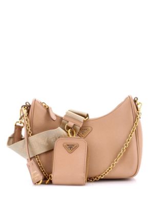 Сумка через плечо Prada Small Re-Edition 2005, кожа Saffiano, б/у