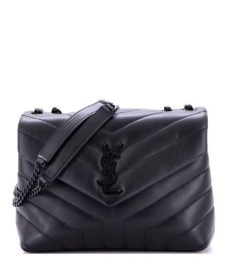 Pre-Owned Saint Laurent Small Loulou Shoulder Bag Matelasse Chevron Leather