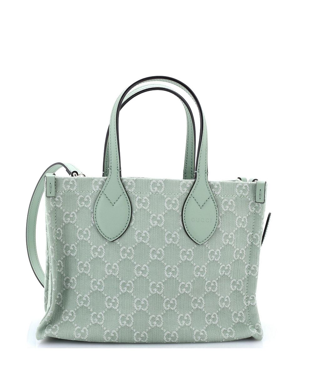 Pre-Owned Gucci Medium Ophidia Shopper Tote GG Denim