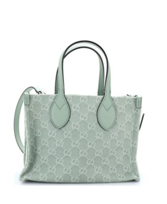 Pre-Owned Gucci Medium Ophidia Shopper Tote GG Denim