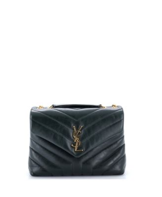 Pre-Owned Saint Laurent Small Loulou Shoulder Bag Matelasse Chevron Leather
