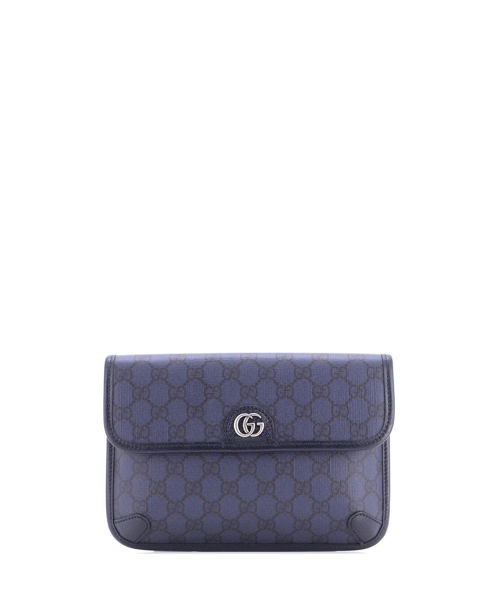 Сумка на пояс Pre-Owned Gucci Ophidia из канваса с кожаной отделкой