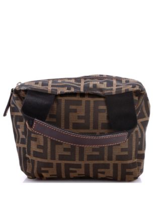 Fendi Mini Vintage 1925 косметический тоут Zucca Canvas, б/у