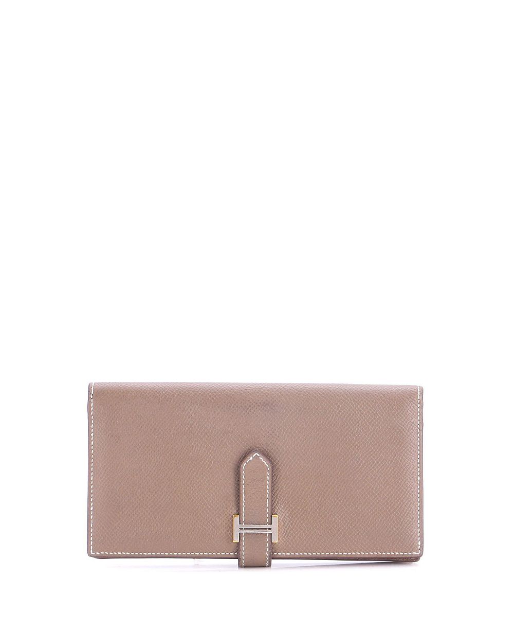 Кошелек Pre-Owned HERMÉS Long Bearn Epsom