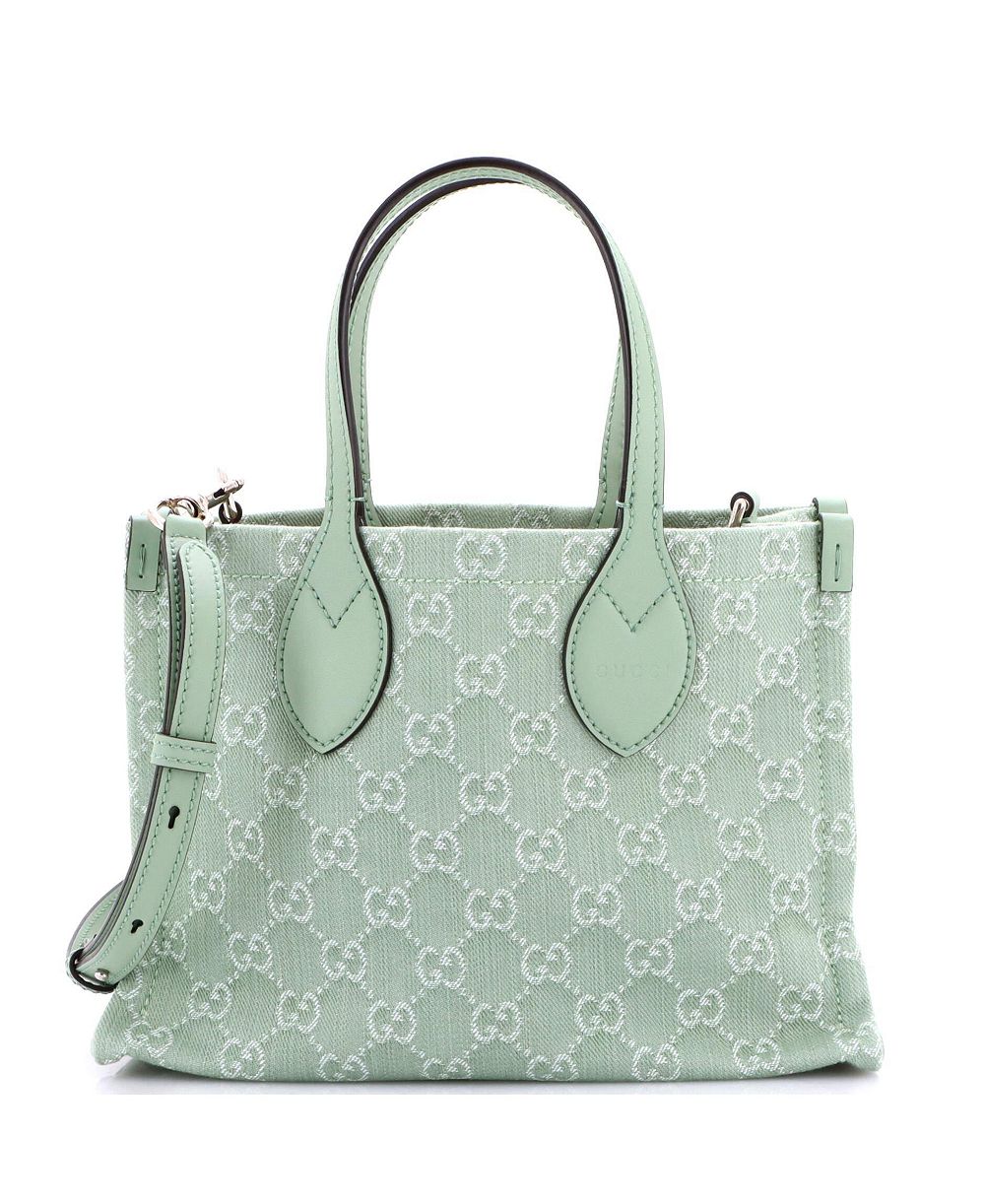 Pre-Owned Gucci Medium Ophidia Shopper Tote GG Denim