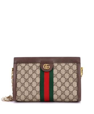 Маленькая сумка через плечо Gucci Small Ophidia из покрытого холста GG