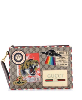 Почти новая сумка Gucci Courrier Pouch GG Coated Canvas