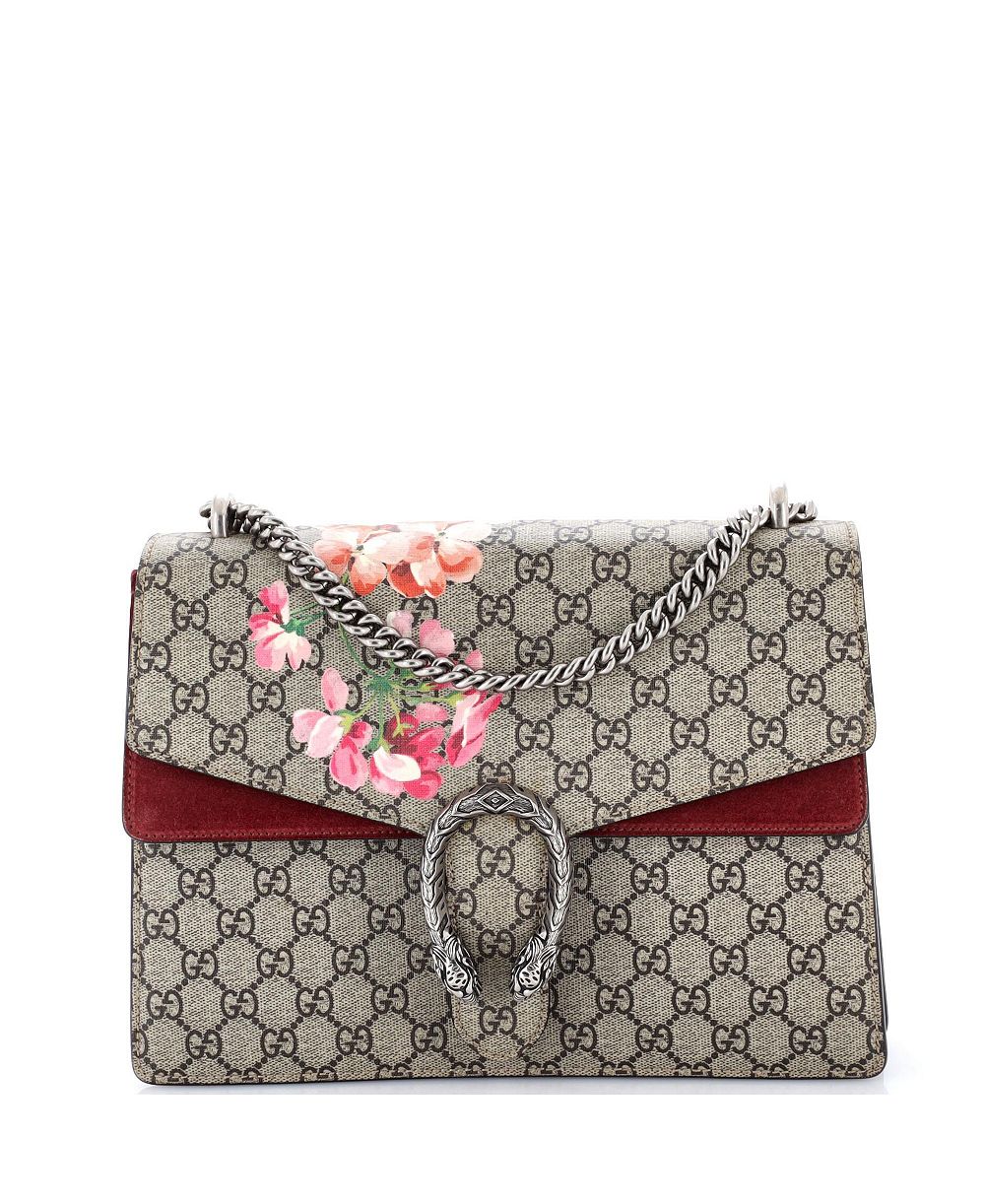 Сумка Gucci Dionysus Medium Blooms Print GG Coated Canvas, б/у