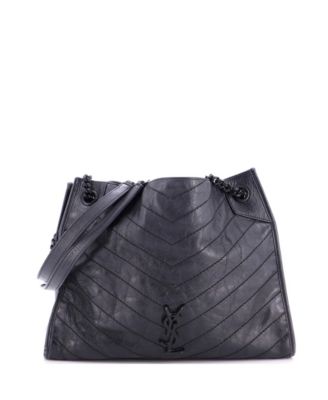 Pre-Owned Saint Laurent Medium Niki Shopping Tote Matelasse Chevron Leather