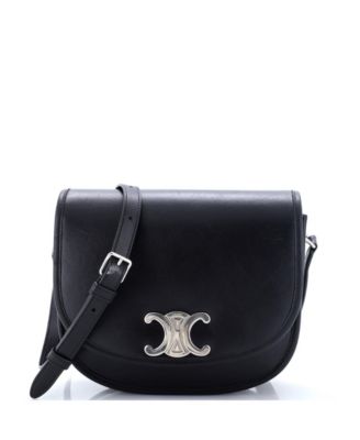 Pre-Owned Celine Medium Besace Triomphe Shoulder Bag Leather