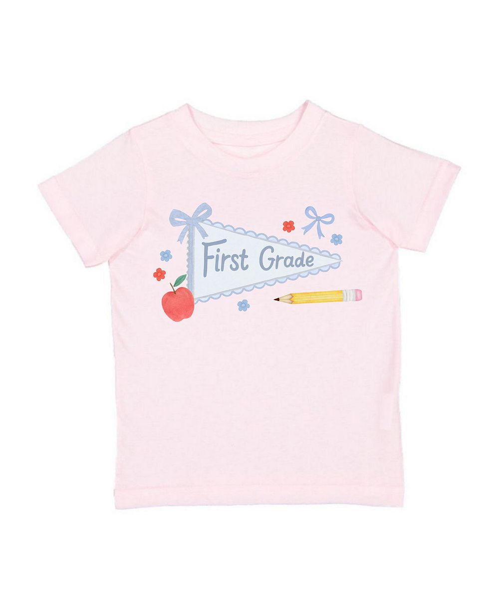 Sweet Wink Big Girls First Grade Pennant Short Sleeve T-Shirt