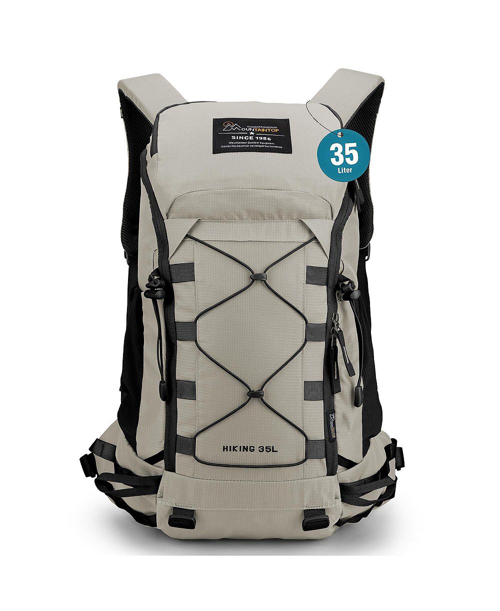 MOUNTAINTOP 35 Liter Hiking Backpack Lightweight Outdoor Travel Camping Daypack with Rain Cover for Men and Women