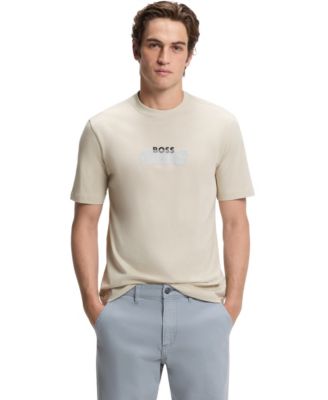 Мужская футболка BOSS by Hugo Boss Regular-Fit из хлопкового джерси с логотипом