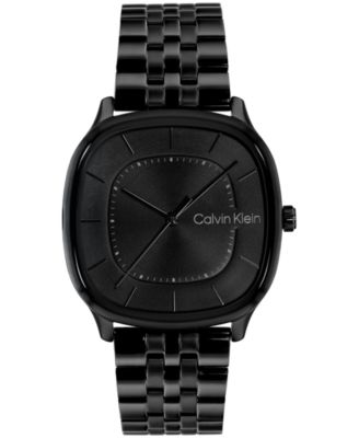 Calvin Klein Men's CK Shape Black IP Stainless Steel Bracelet Watch 37mm
