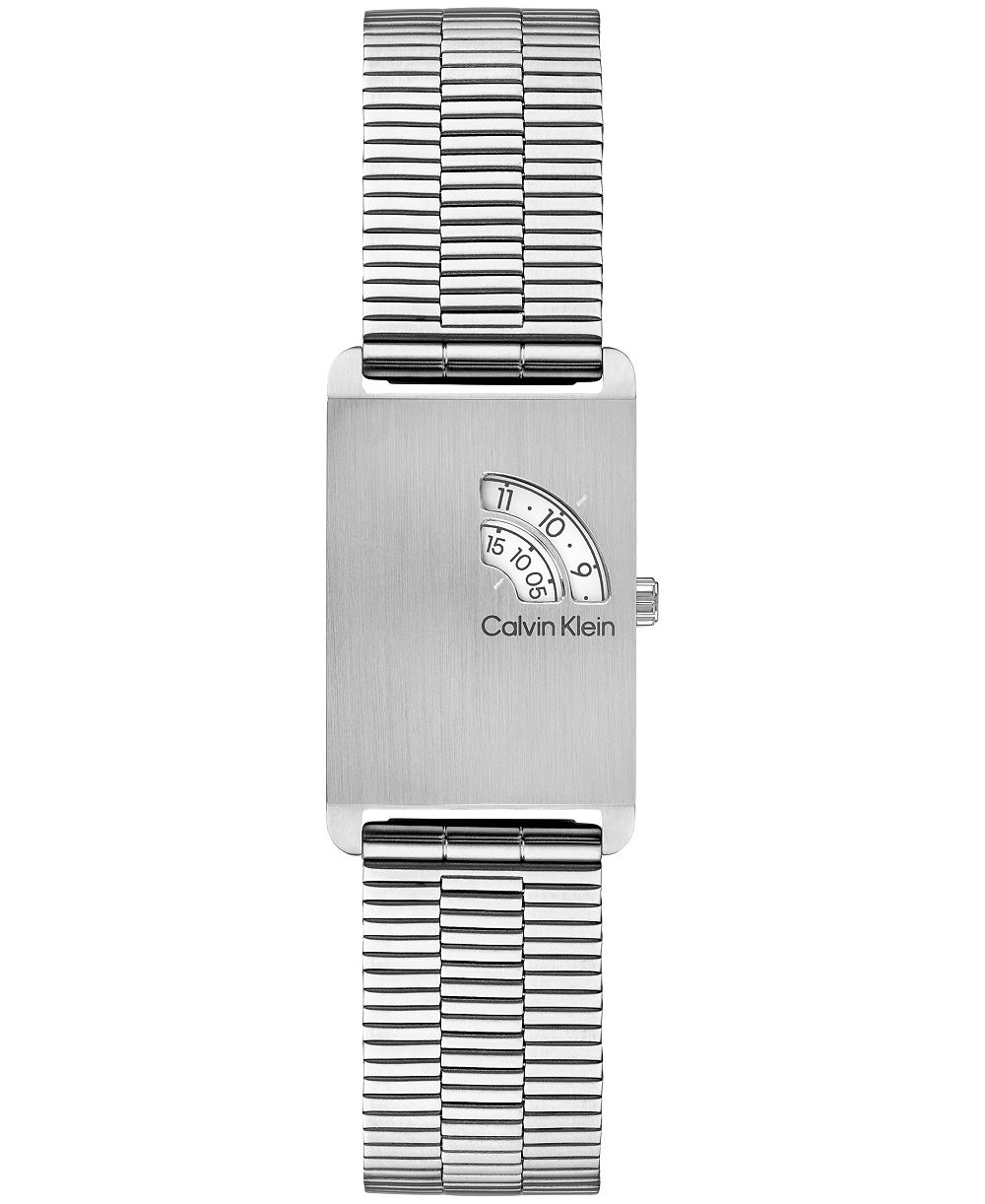 Calvin Klein Men's Dapper Silver-Tone Stainless Steel Mesh Bracelet Watch 24mm