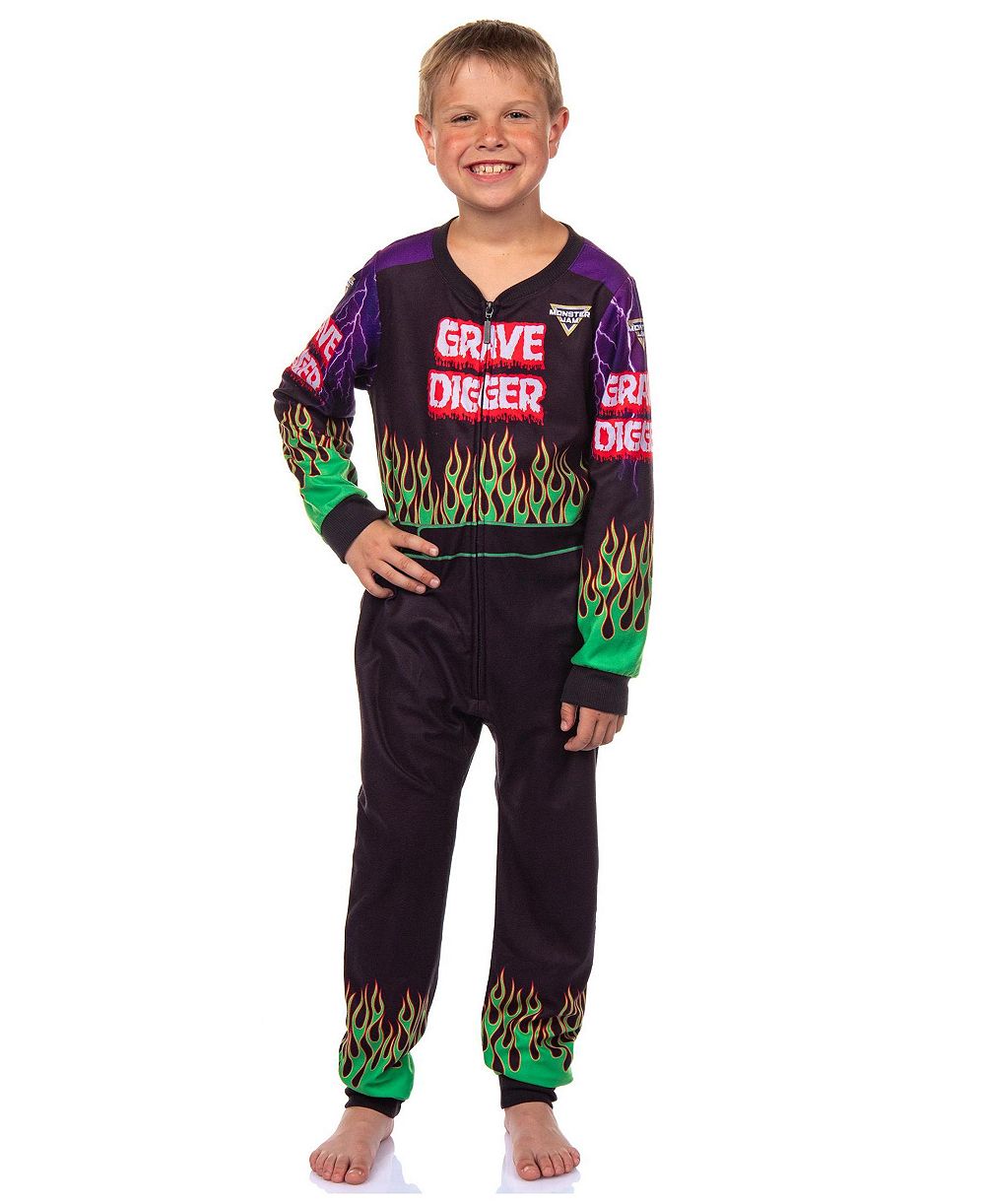 Детский комбинезон Monster Jam Grave Digger из флиса