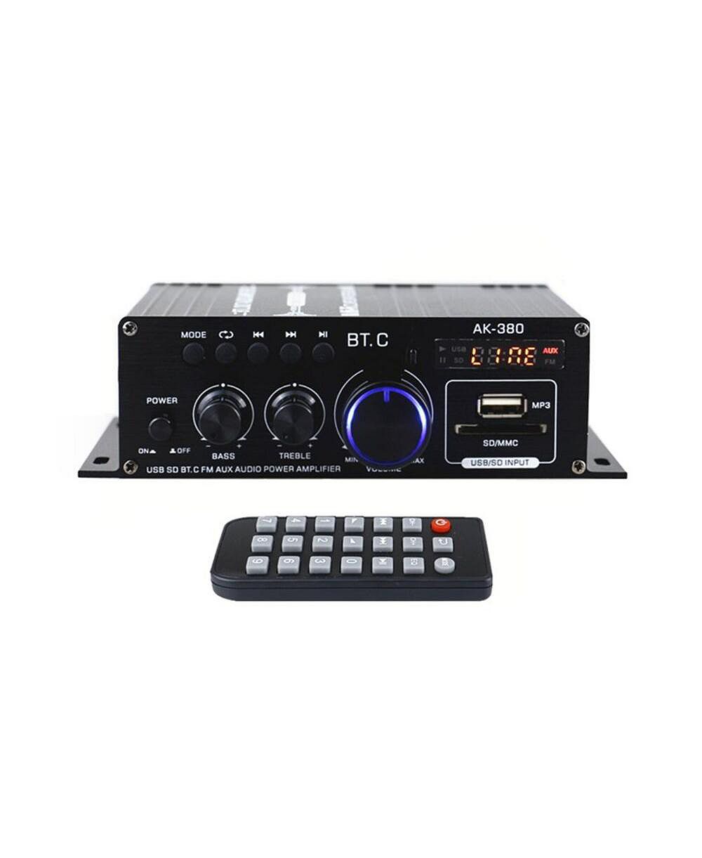 2-канальный HiFi усилитель Artudatech 400W с Bluetooth, USB/SD/FM и пультом дистанционного управления