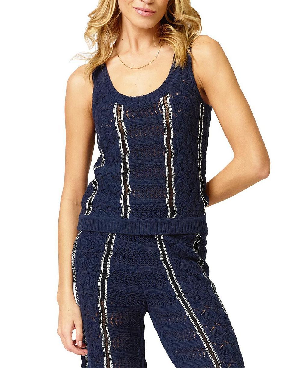 Женский топ Central Park West Amber Squiggle Stitch Tank