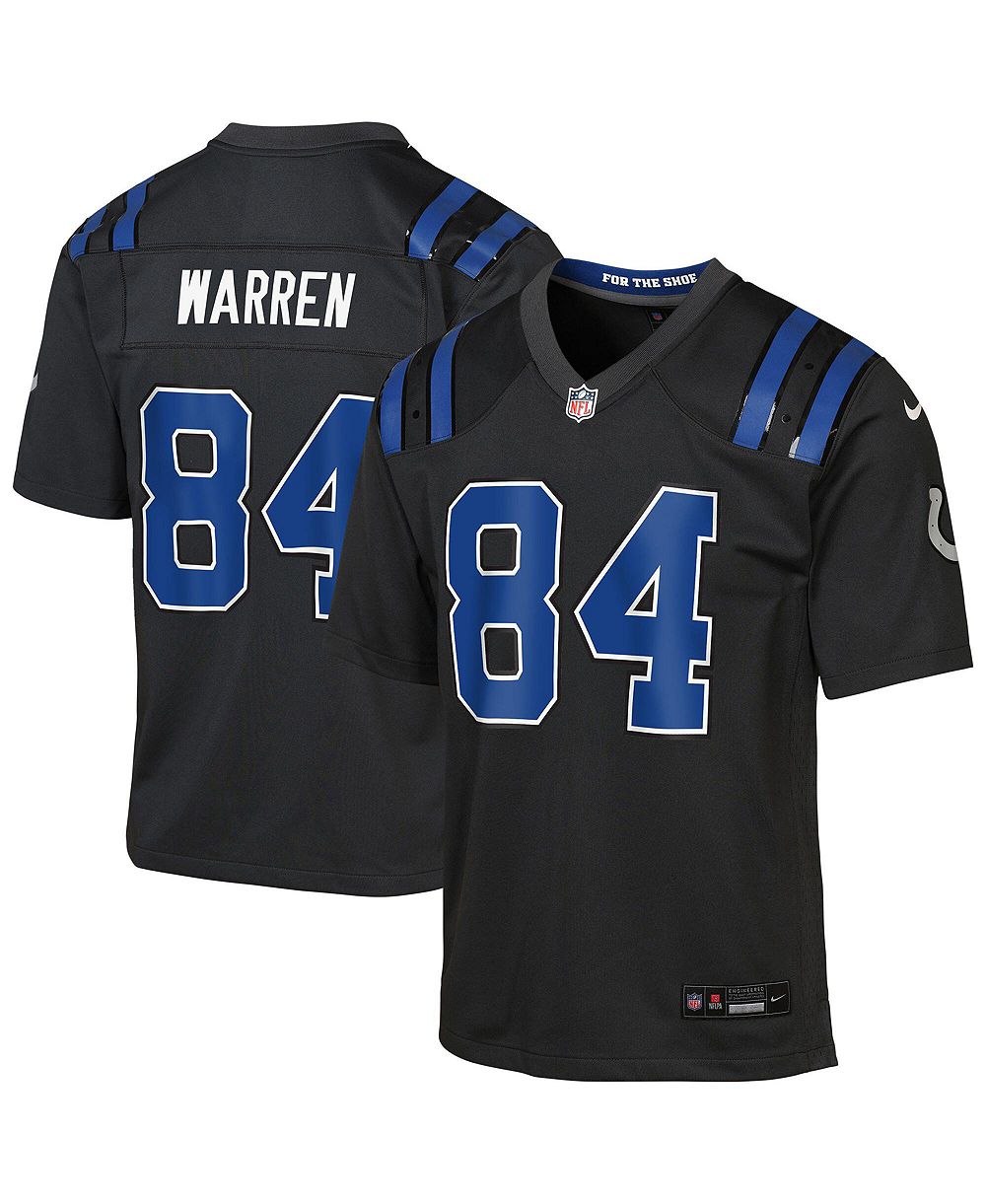 Nike Big Boys and Girls Tyler Warren Anthracite Indianapolis Colts 2026 Rivalries Collection Game Jersey