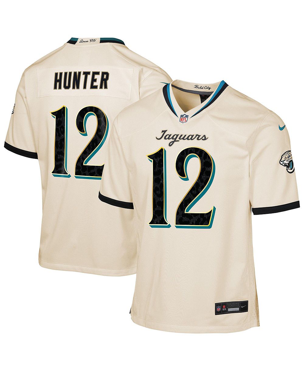 Nike игровая джерси для мальчиков и девочек Travis Hunter Natural Jacksonville Jaguars 2026 Rivalries Collection