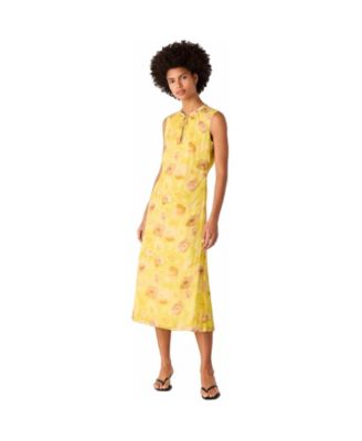 Whistles Women's Sunshine Floral Textured Midi Dress