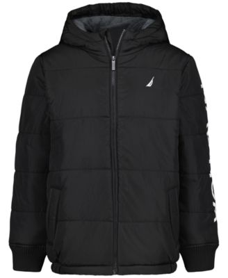 Nautica Boys' 8-20 Heavy-Quilted Hooded Puffer Jacket