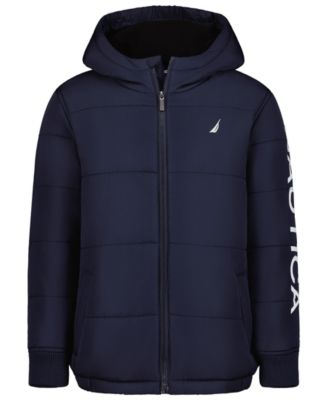 Nautica Детский комплект из двух предметов: куртка-пуховик с капюшоном и шапка для мальчиков 8-20