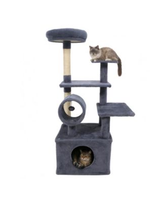 Gymax 48'' Tall Cat Tree с Condo and Jute Scratching Post