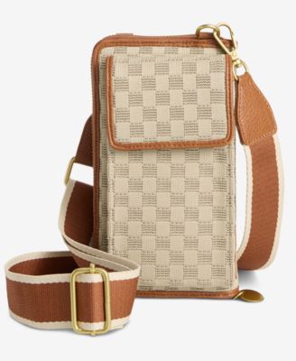 Style & Co мягкая вязаная сумка через плечо в клетку