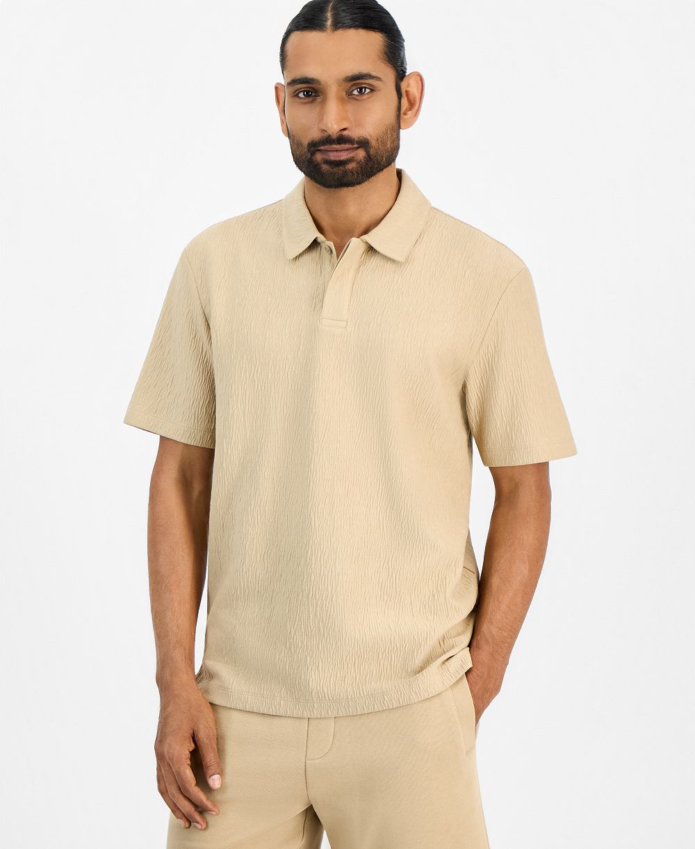 Мужская рубашка поло HUGO by Hugo Boss Denopolo Creased Interlock Classic Fit