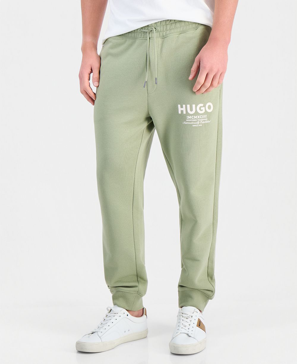 Брюки из махровой ткани с левым крестом, мужские, Hugo Boss