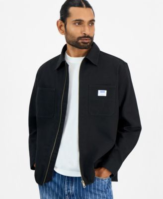 Мужская рубашка-куртка HUGO by Hugo Boss Ekyzone Heavy Cotton Canvas Zip-Closure